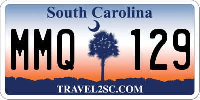 SC license plate MMQ129
