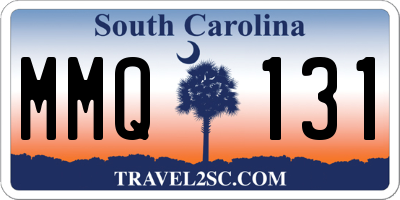 SC license plate MMQ131