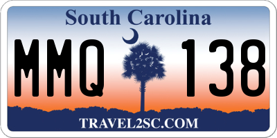 SC license plate MMQ138