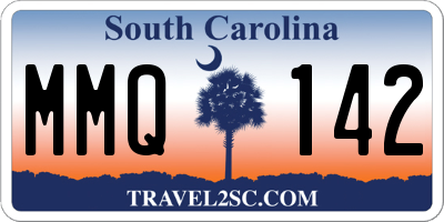 SC license plate MMQ142