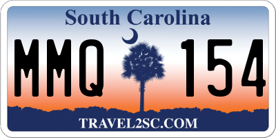 SC license plate MMQ154
