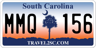 SC license plate MMQ156
