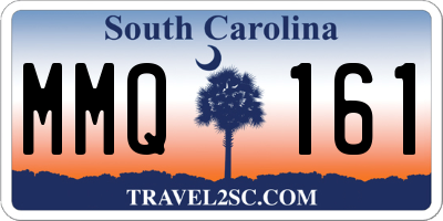 SC license plate MMQ161