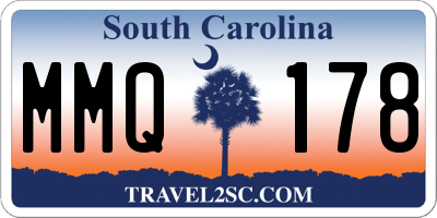 SC license plate MMQ178