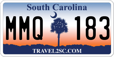SC license plate MMQ183