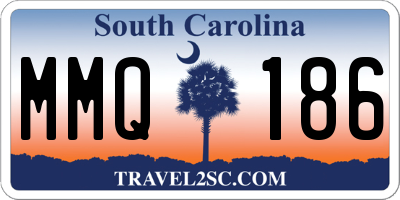 SC license plate MMQ186