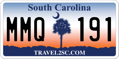 SC license plate MMQ191
