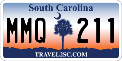 SC license plate MMQ211