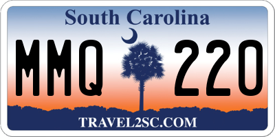 SC license plate MMQ220