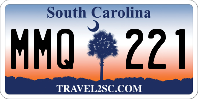 SC license plate MMQ221