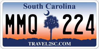 SC license plate MMQ224