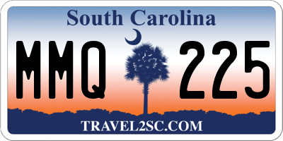 SC license plate MMQ225