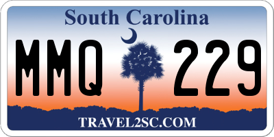 SC license plate MMQ229