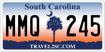 SC license plate MMQ245