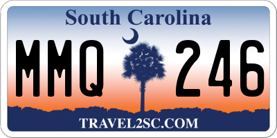 SC license plate MMQ246