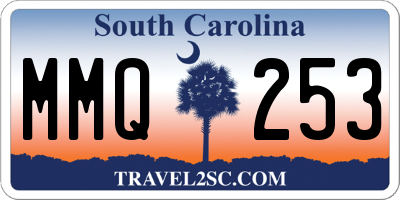 SC license plate MMQ253