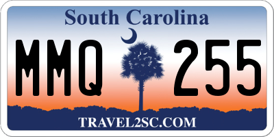 SC license plate MMQ255