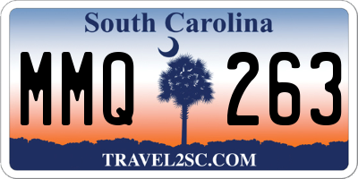 SC license plate MMQ263