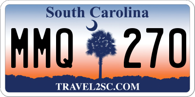 SC license plate MMQ270