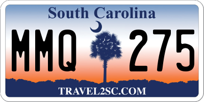 SC license plate MMQ275