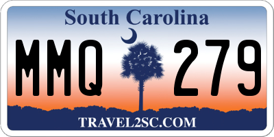 SC license plate MMQ279