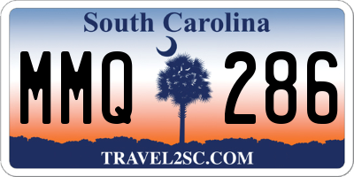 SC license plate MMQ286