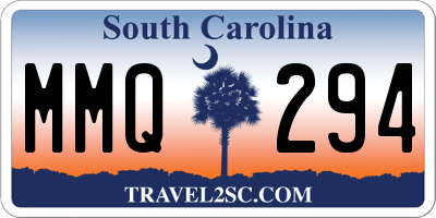 SC license plate MMQ294