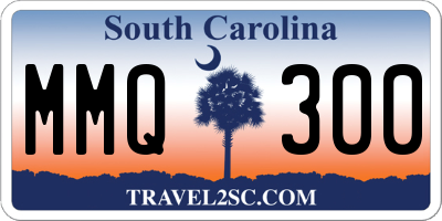 SC license plate MMQ300