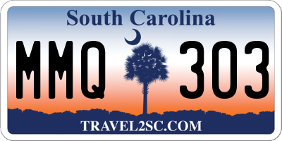 SC license plate MMQ303