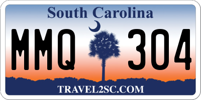 SC license plate MMQ304