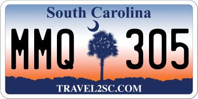 SC license plate MMQ305