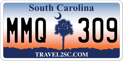 SC license plate MMQ309