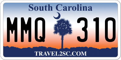 SC license plate MMQ310