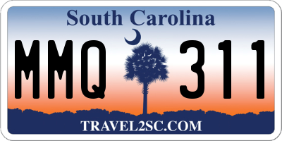 SC license plate MMQ311