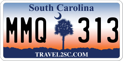 SC license plate MMQ313