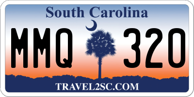 SC license plate MMQ320
