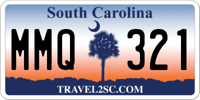 SC license plate MMQ321