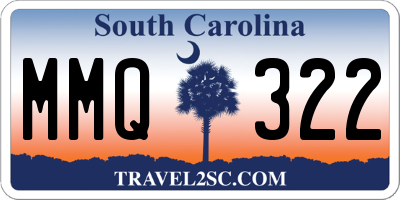 SC license plate MMQ322