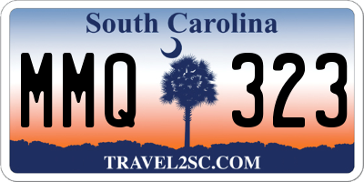 SC license plate MMQ323