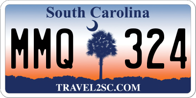 SC license plate MMQ324