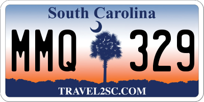 SC license plate MMQ329