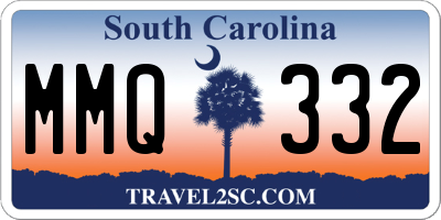 SC license plate MMQ332