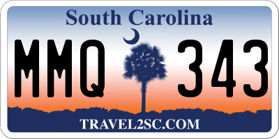 SC license plate MMQ343
