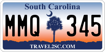 SC license plate MMQ345