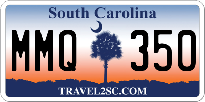SC license plate MMQ350
