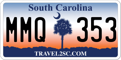 SC license plate MMQ353