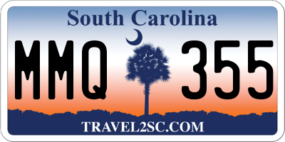 SC license plate MMQ355