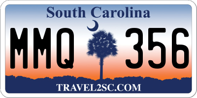 SC license plate MMQ356