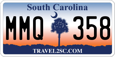 SC license plate MMQ358