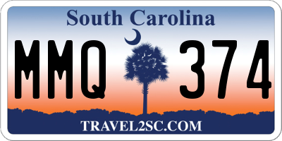 SC license plate MMQ374